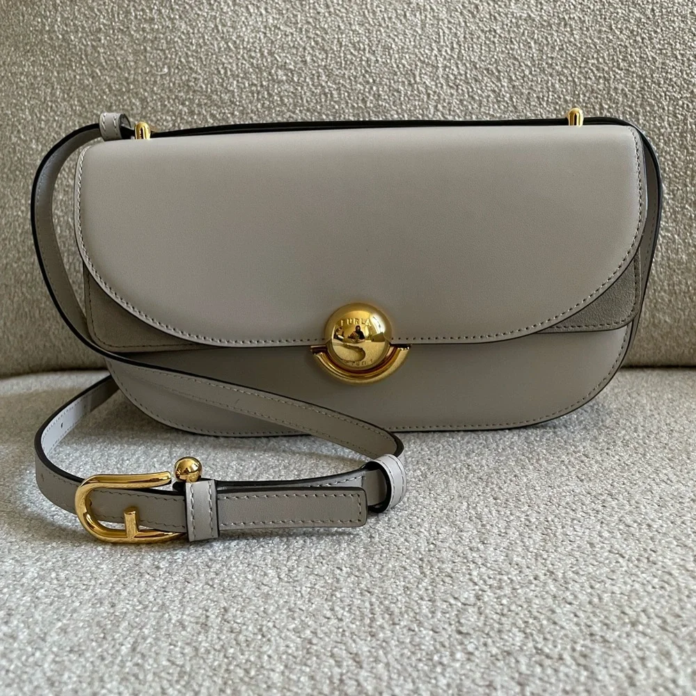 Furla Sfera Vagnilia (Beige) Crossbody/Shoulder Bag